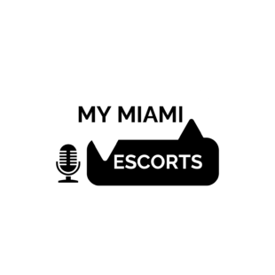 My miami escorts logo on a black background.